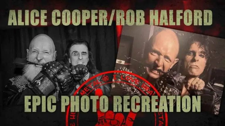 Alice Cooper & Rob Halford Reunite to Recreate Legendary Rock Photo